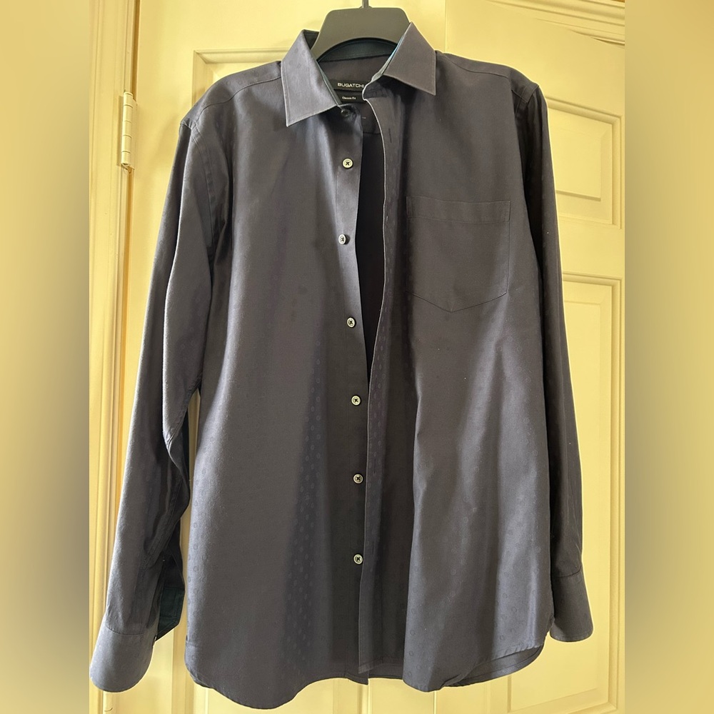 Bugatchi Men's Black Button Down Shirt